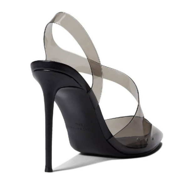 Steve Madden Shoes Steve Madden Vienne Clear Black Strappy High